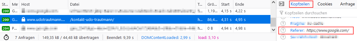 Screenshot Referrer