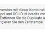 Screenshot Google Ads Conversion und GCLID schon vorhanden