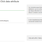 Screenshot Matomo Tag Manager Data Click Variable